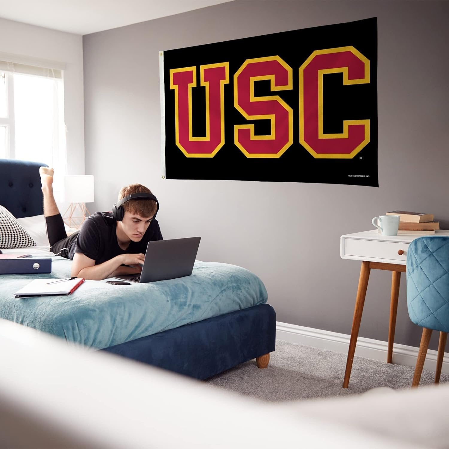University of Southern California Trojans USC Premium 3x5 Feet Flag Banner Metal Grommets Outdoor Indoor 4