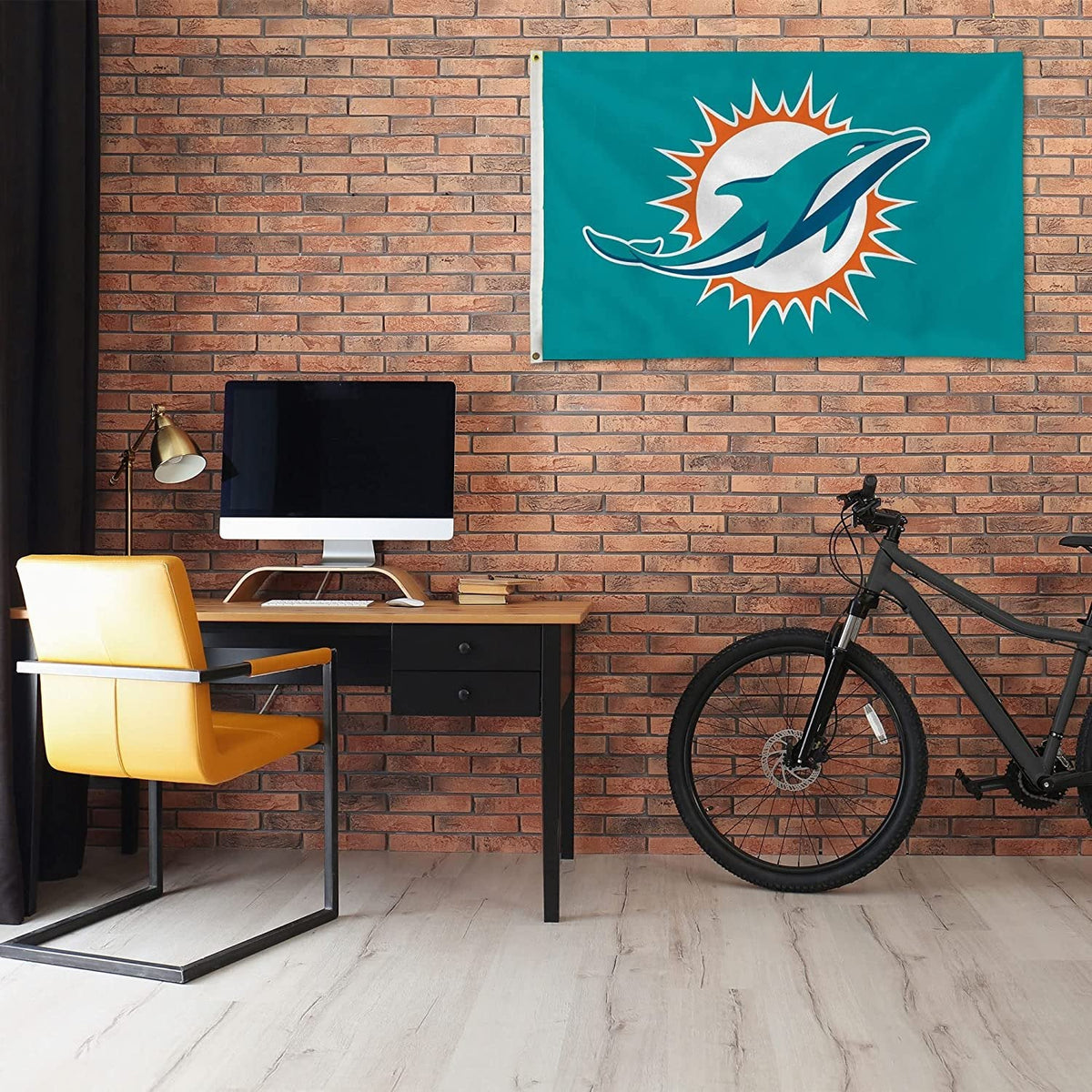 Miami Dolphins Premium 3x5 Foot Flag Banner Metal Grommets Indoor Outdoor 2