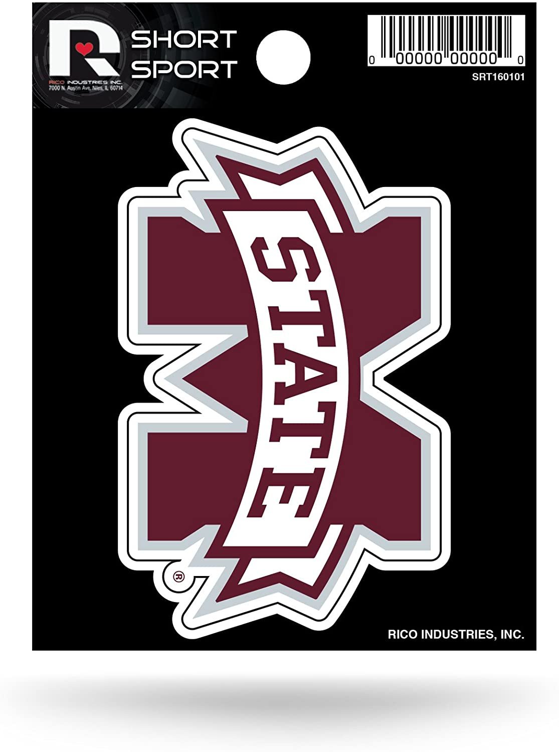 Mississippi State University Bulldogs 3 Inch Decal Sticker Die Cut Flat Vinyl Full Adhesive Backing 1