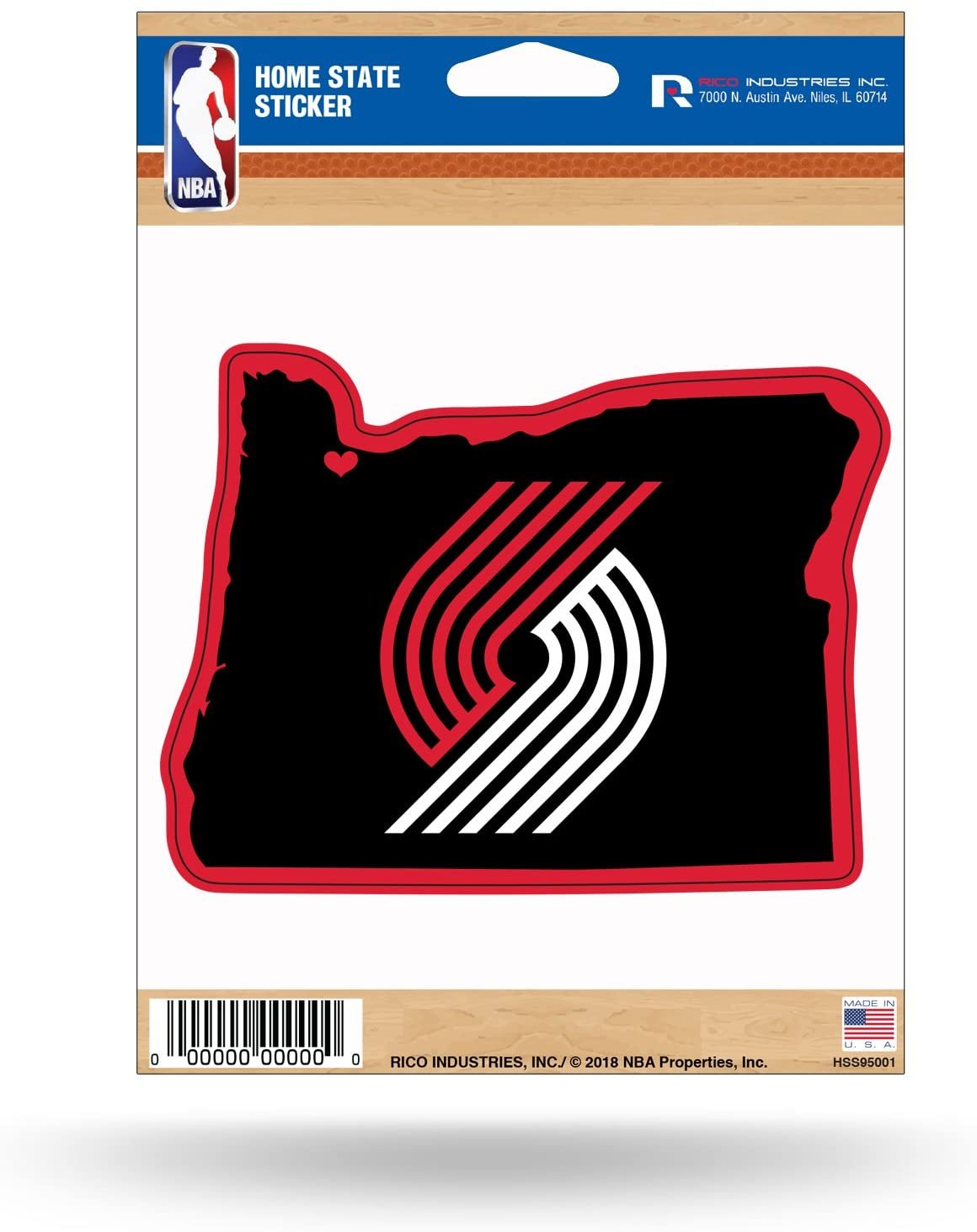 Portland Trail Blazers 5 Inch Die Cut Sticker Decal Home State Design Full Adhesive Backing 1