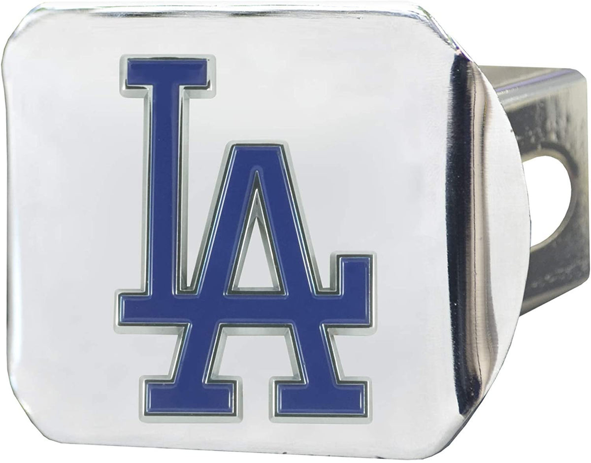 Los Angeles Dodgers Hitch Cover Solid Metal with Raised Color Metal Emblem 2" Square Type III