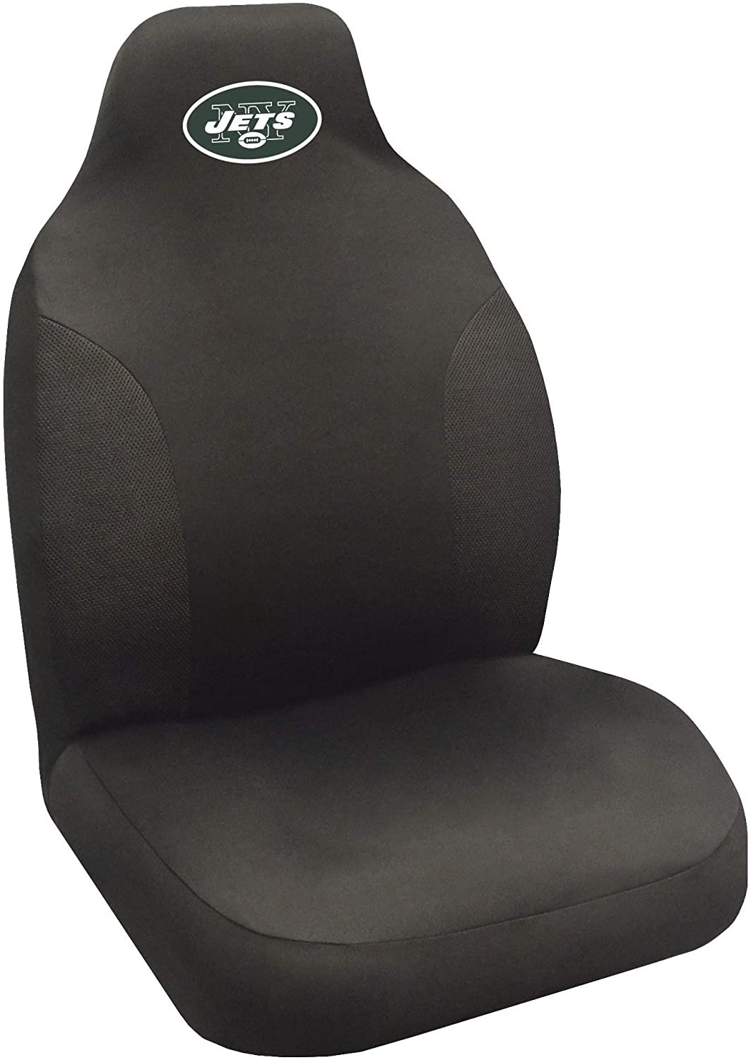 NFL New York Jets Embroidered Seat Cover, Black, 20"x48" 1