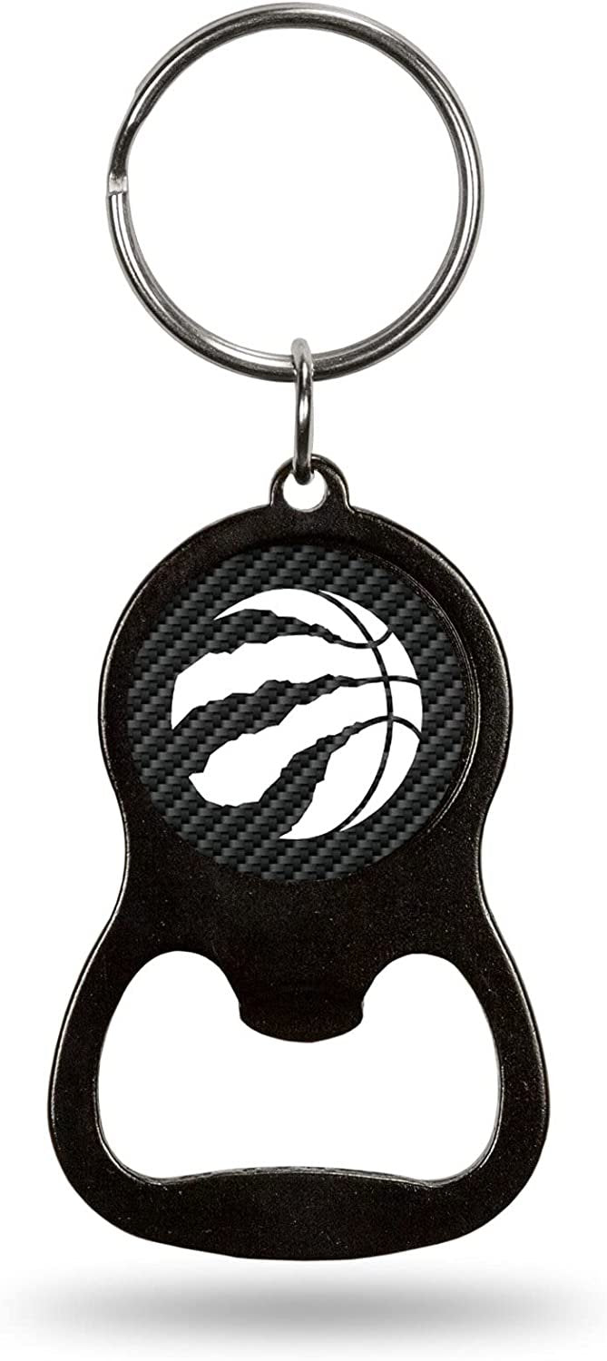 Toronto Raptors Keychain Bottle Opener Carbon Fiber Design Metal Basketball 1