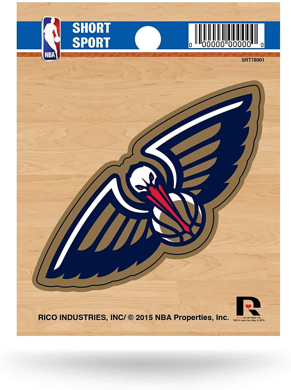 New Orleans Pelicans 3 Inch Die Cut Decal Sticker Full Adhesive Backing 1