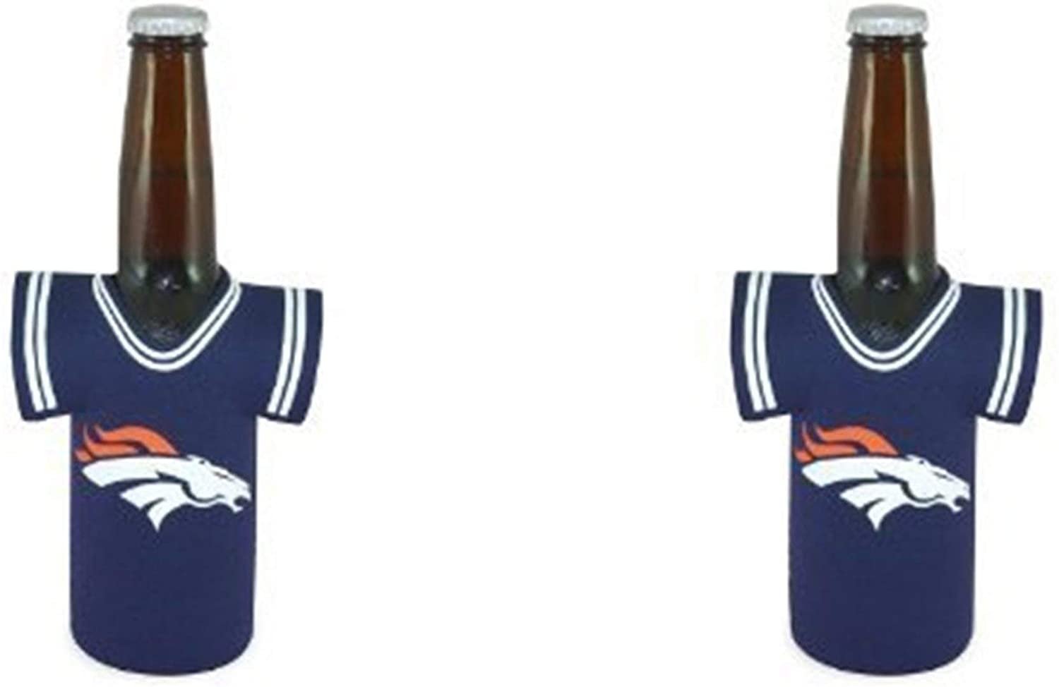 Denver Broncos 2-Pack Jersey Design Bottle Neoprene Beverage Insulator Holder Football 1