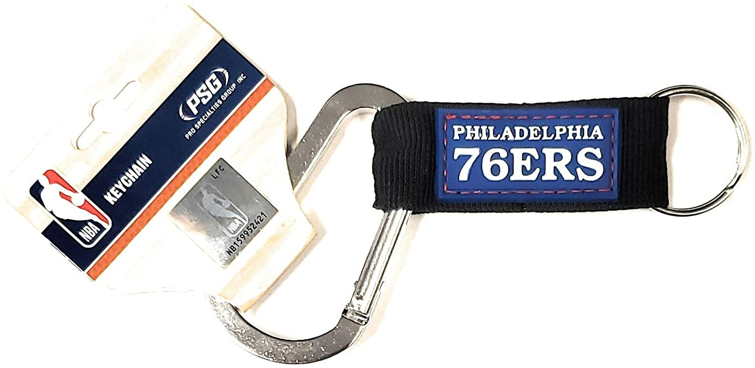 Philadelphia 76ers Premium Carabiner Clip Keychain Bottle Opener Combo 1