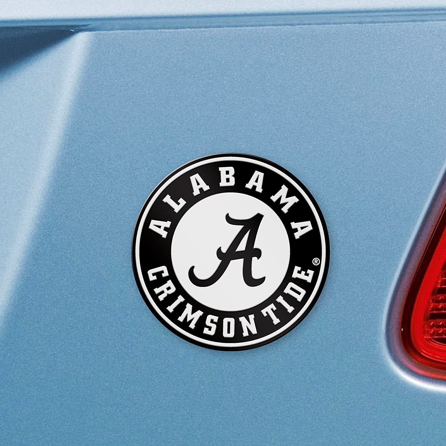 University of Alabama Crimson Tide Solid Metal Raised Auto Emblem Decal Adhesive Backing 2