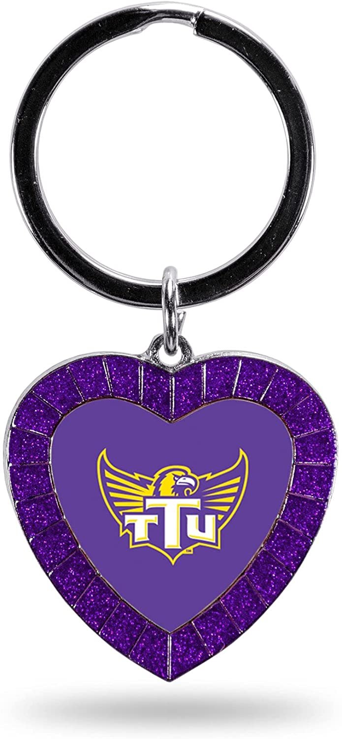 Tennessee Tech University Golden Eagles Keychain Rhinestone Heart Decal Emblem Team Color 1