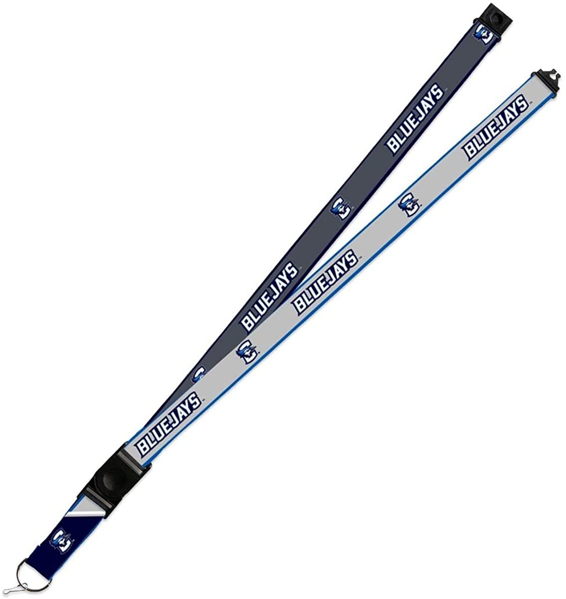 Creighton Bluejays Lanyard Keychain 2-sided Breakaway Clip GRAY University of