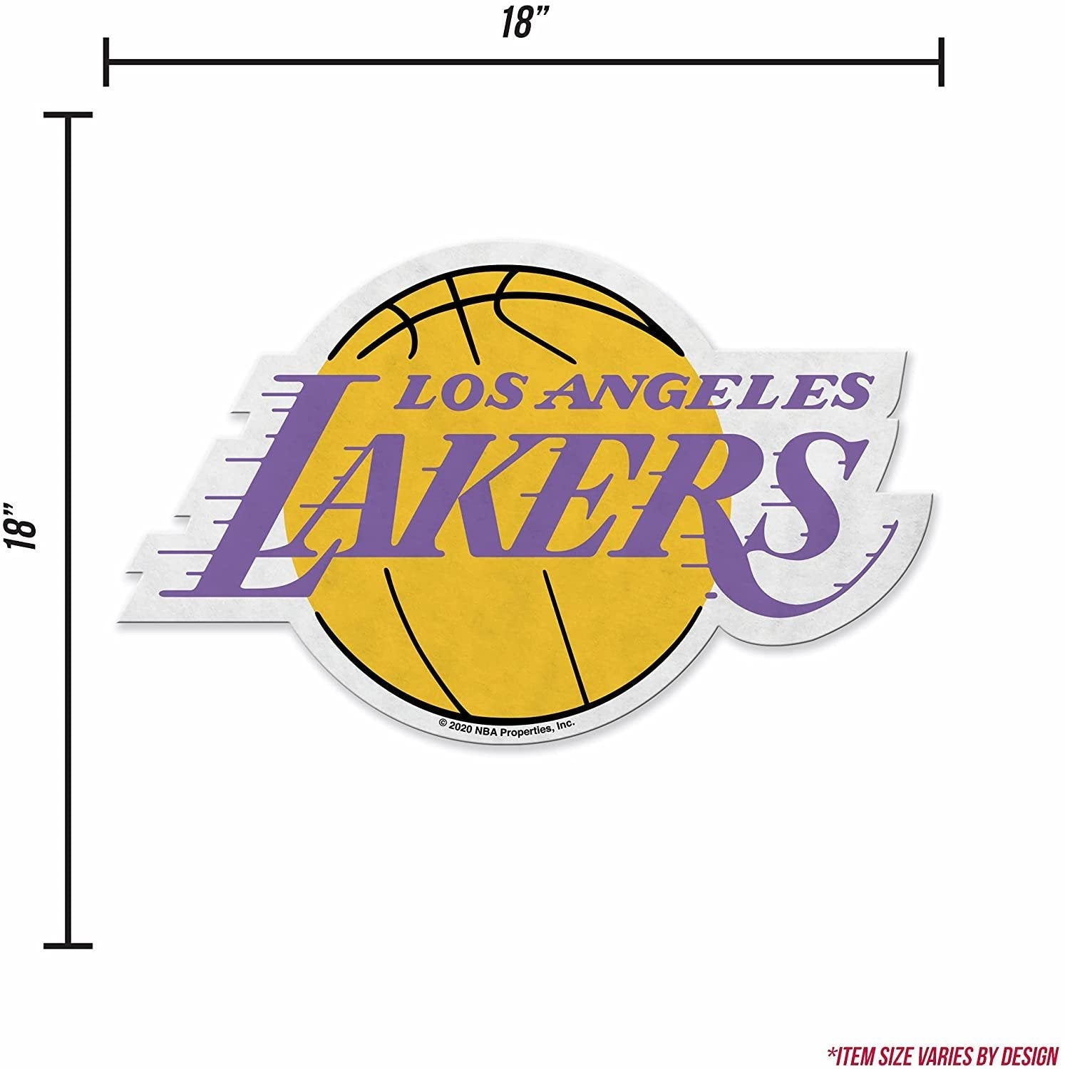 Los Angeles Lakers Soft Felt Pennant, Retro Design, 18 Inch 4