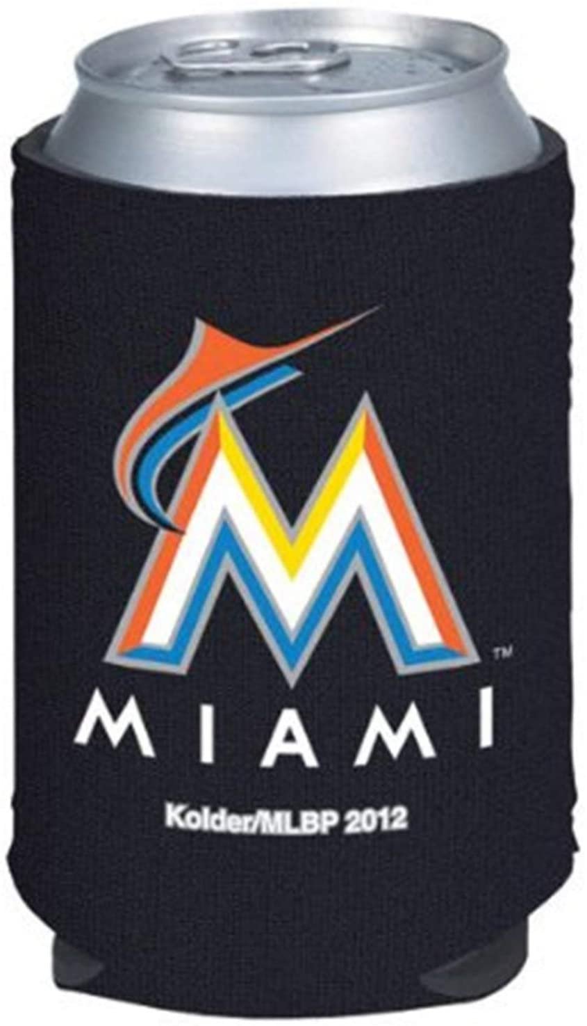 Miami Marlins 2-Pack 12oz CAN Neoprene Beverage Insulator Holder Cooler Baseball 1