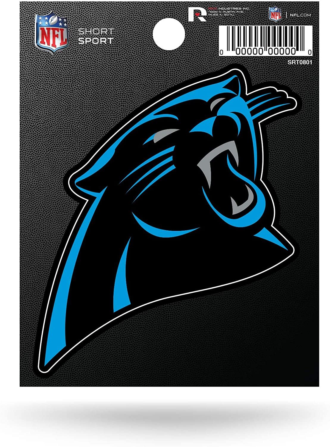 NFL Carolina Panthers Die Cut Team Logo Short Sport Sticker 1