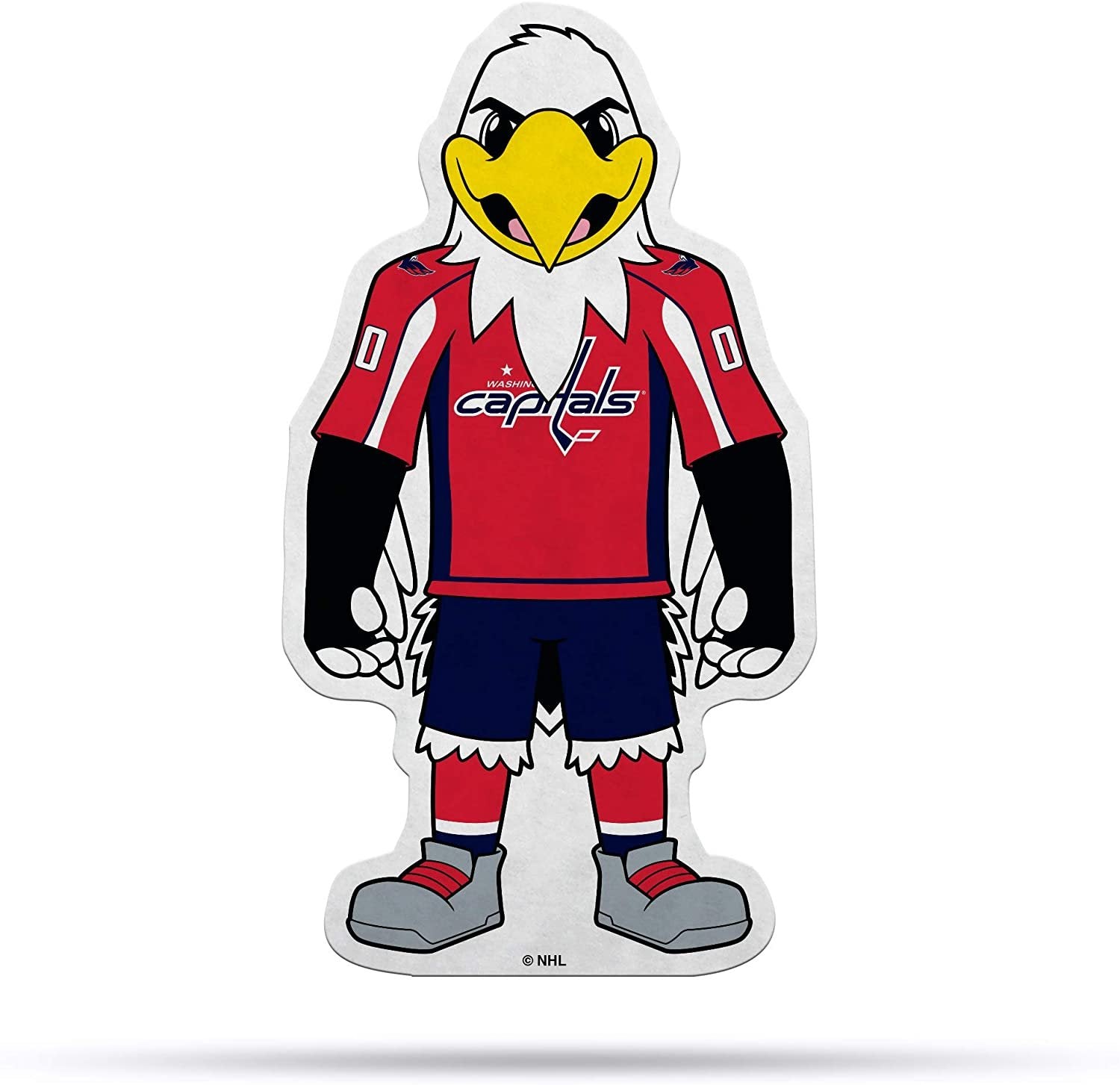 Washington Capitals MASCOT Design Pennant Soft Felt 18 Inch