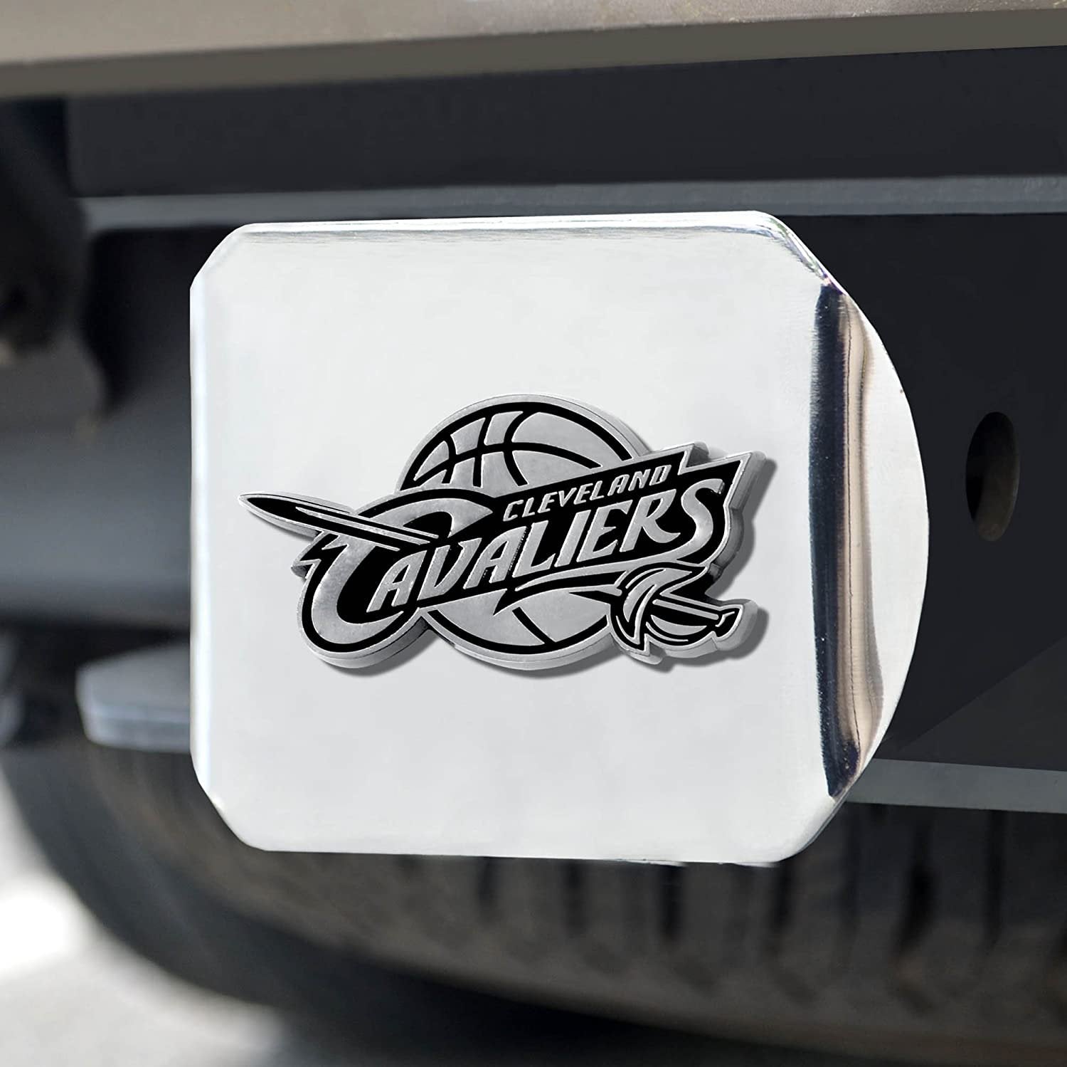 Cleveland Cavaliers Hitch Cover Solid Metal with Chrome Metal Emblem 2" Square Type III 2