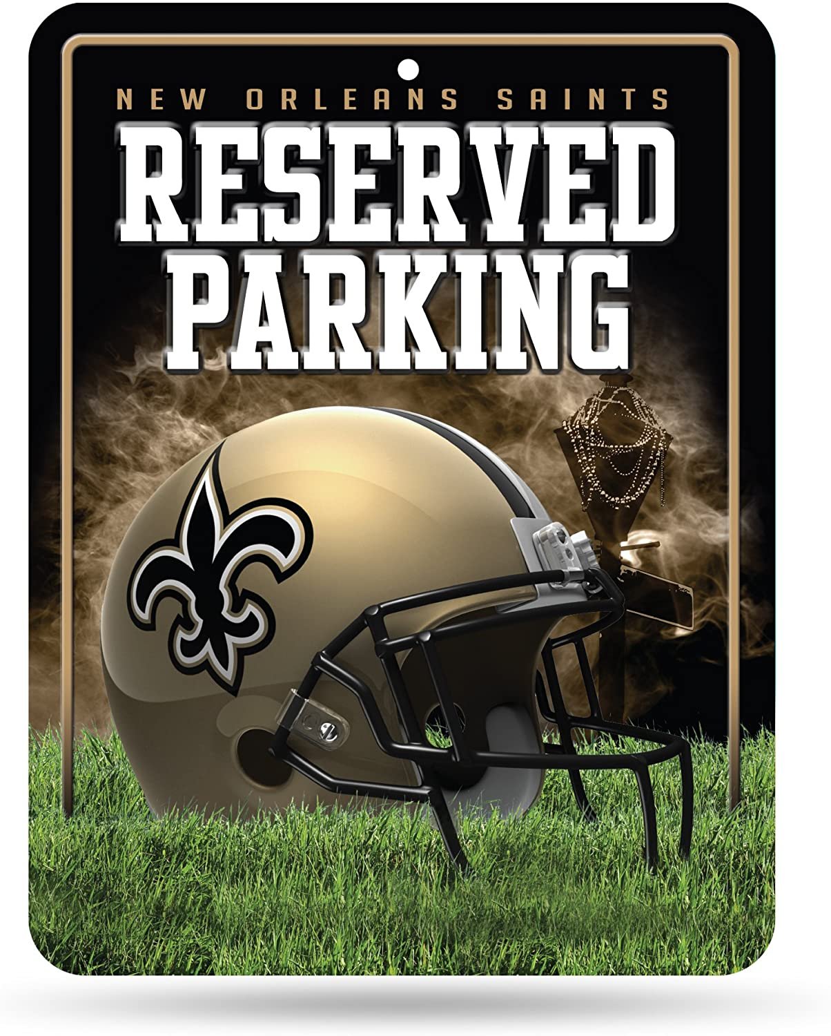 New Orleans Saints Metal Parking Sign 1
