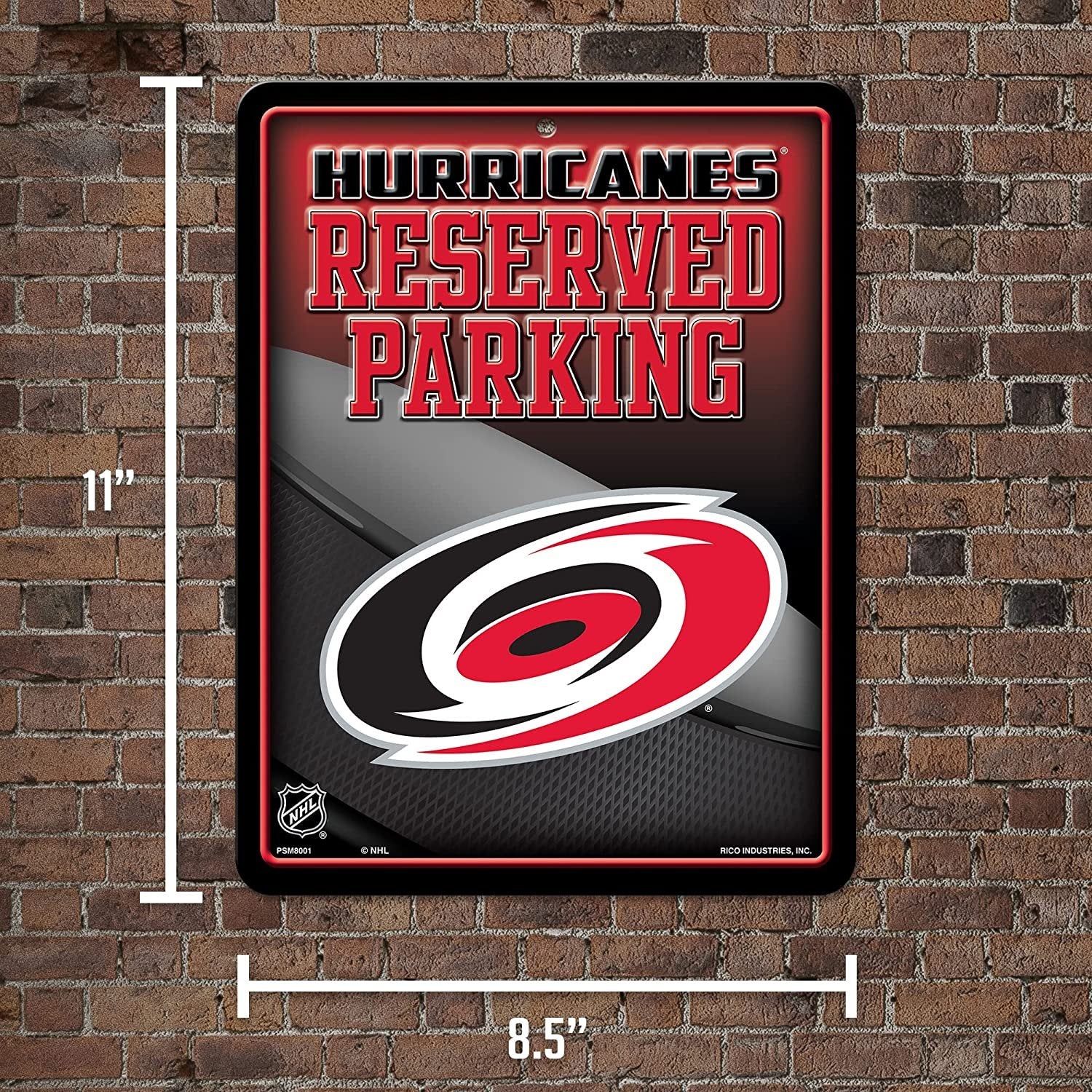 Carolina Hurricanes Metal Parking Novelty Wall Sign 8.5 x 11 Inch 6