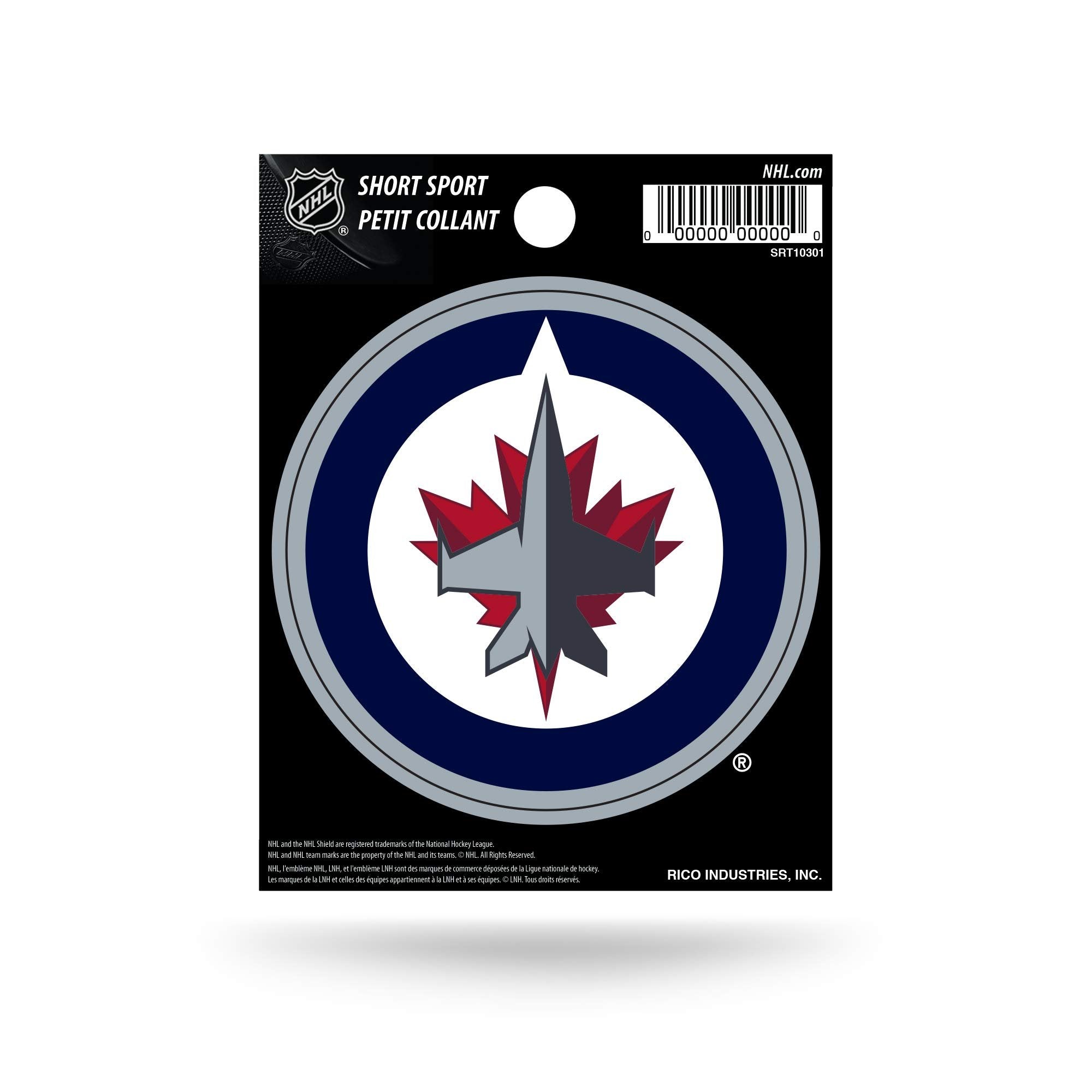 Winnipeg Jets 3 Inch Decal Sticker, Flat Vinyl, Die Cut, Full Adhesive Backing