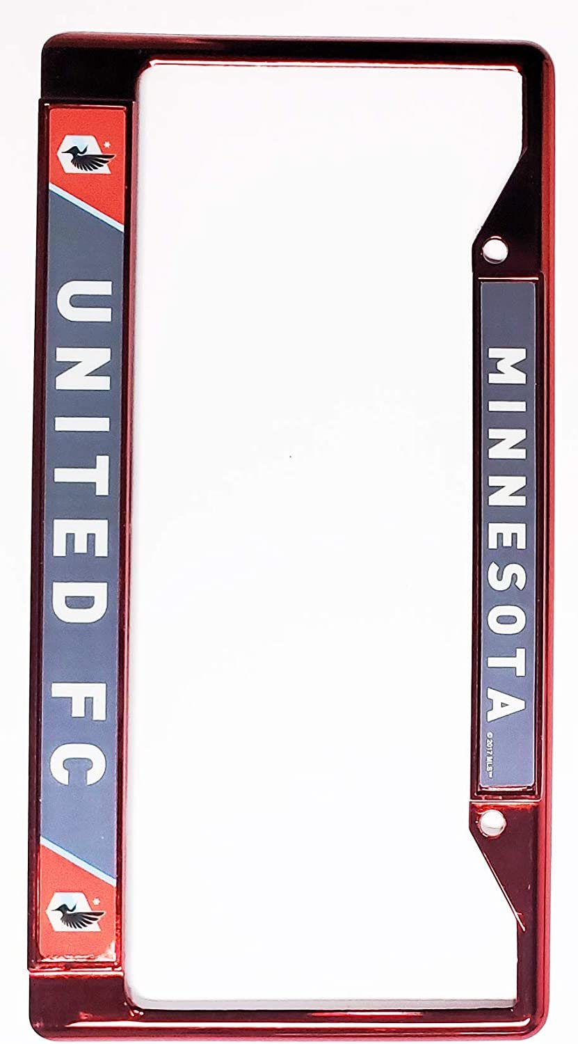Minnesota United MLS Premium Metal License License Plate Frame Chrome Tag Cover, 12x6 Inch 1