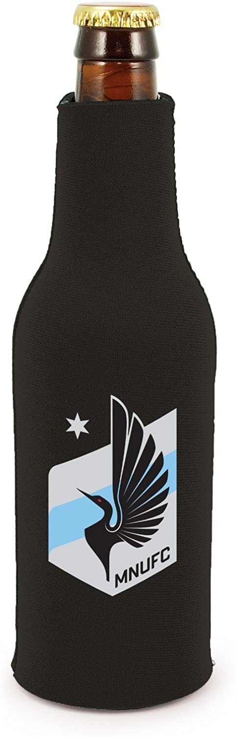 Minnesota United 2-Pack Zipper Bottle Neoprene Beverage Insulator Holder Cooler MLS Soccer 1