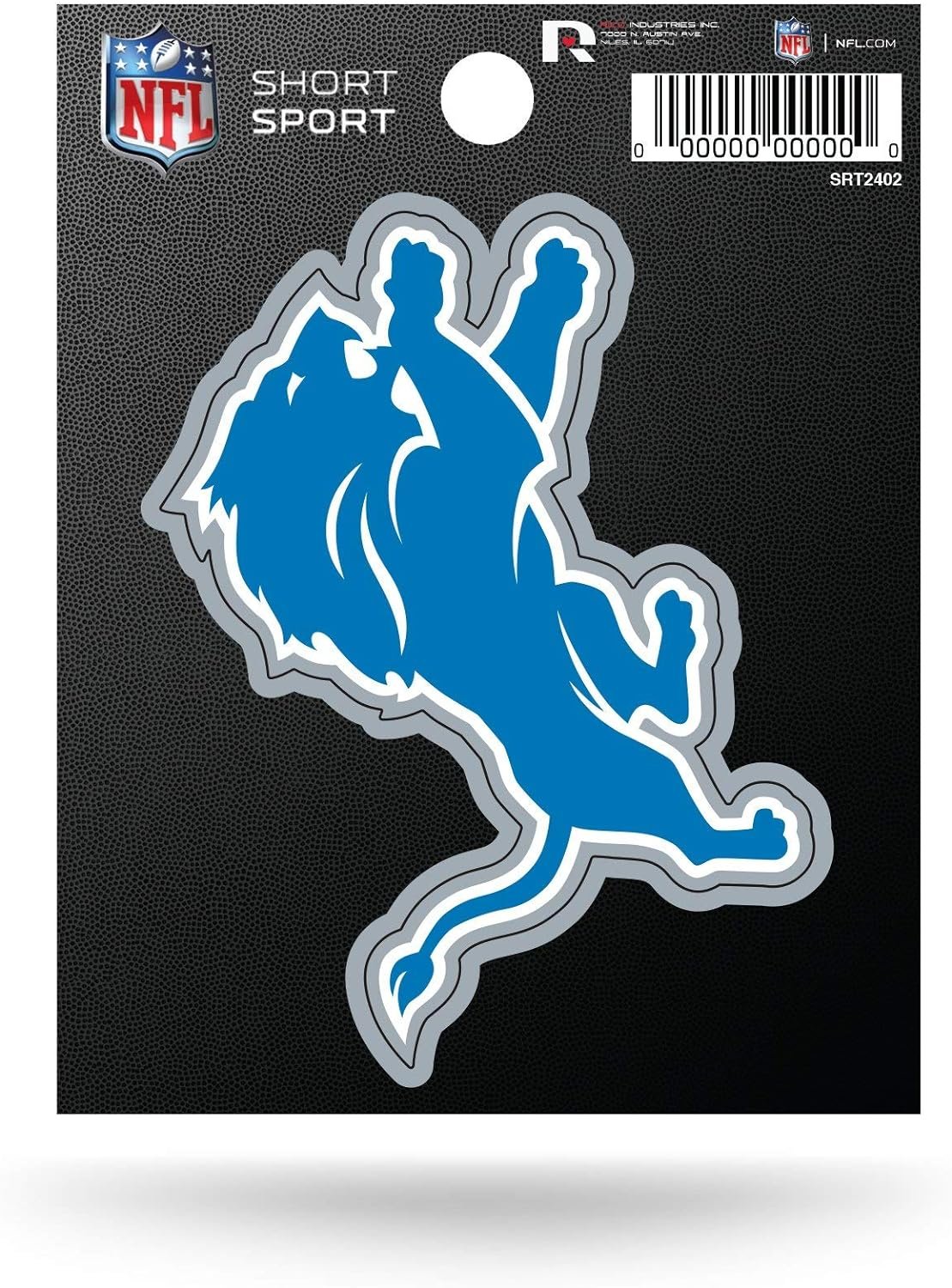 Detroit Lions 3 Inch Die Cut Decal Sticker, Primary Logo Design, Full Adhesive Backing 1
