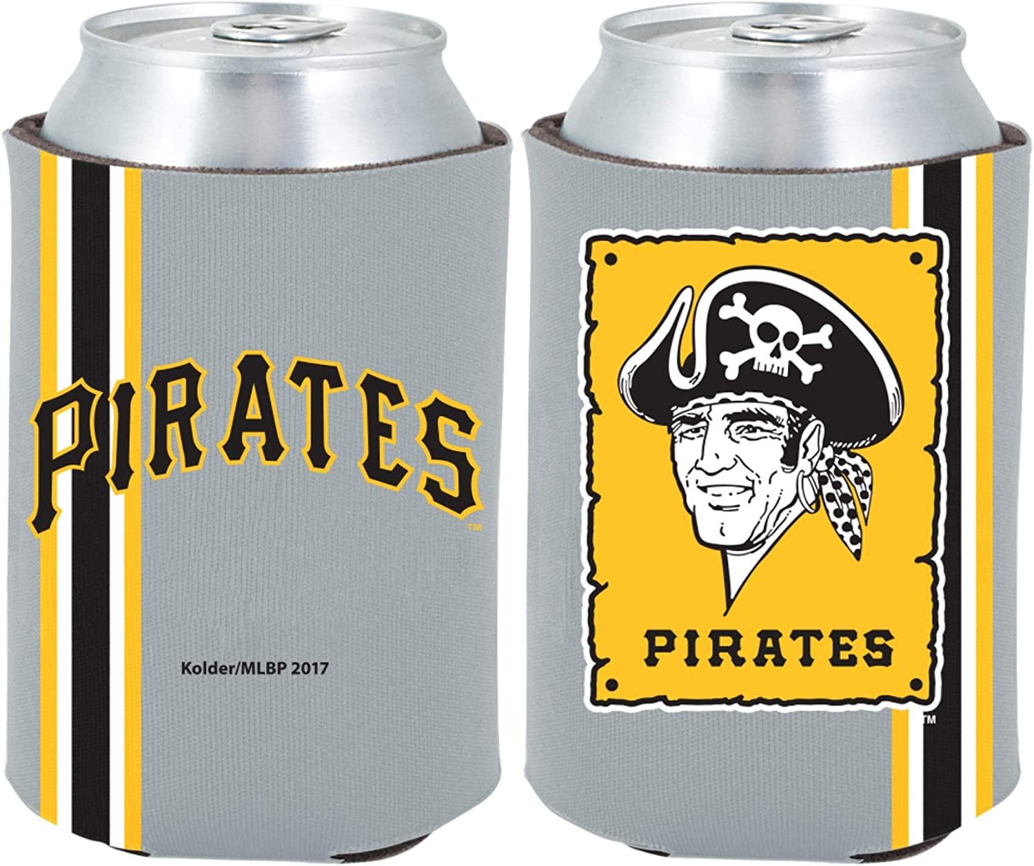 Pittsburgh Pirates 2-Pack Throwback Design 12oz CAN Neoprene Beverage Insulator Holder Cooler Baseball 1