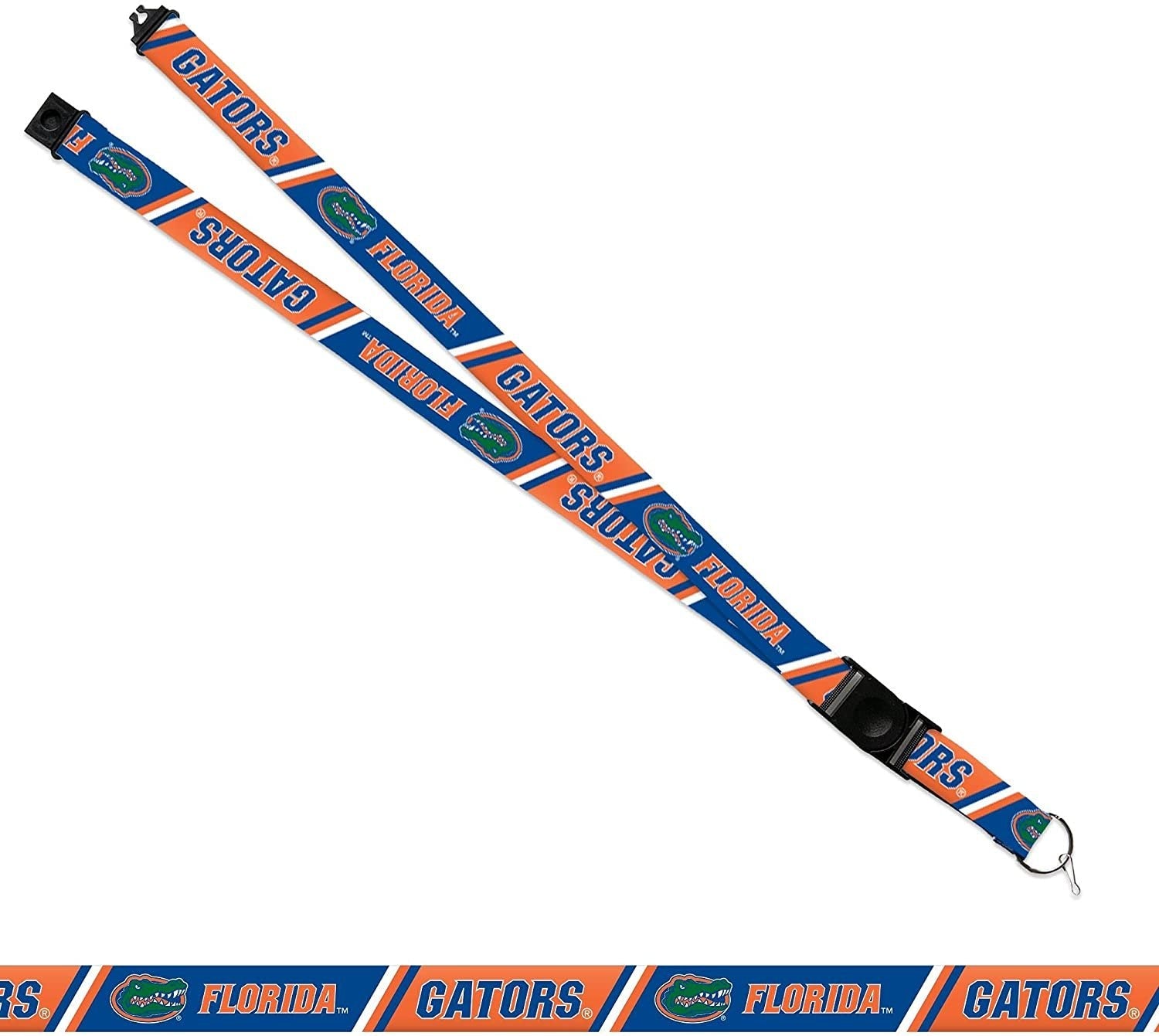 University of Florida Gators Lanyard Keychain Double Sided 18 Inch Button Clip Safety Breakaway 1