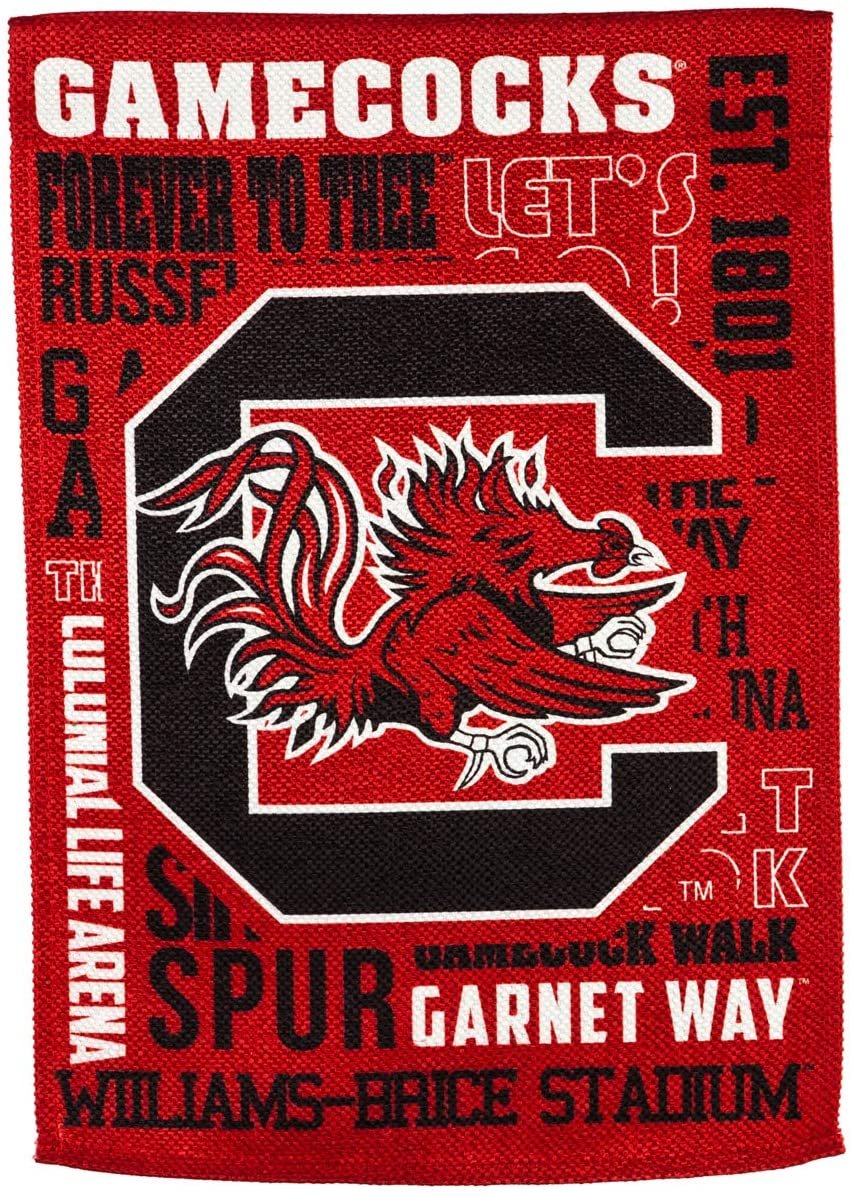 University of South Carolina Gamecocks Premium Double Sided Banner Flag 28x44 Inch Fan Rules Design Indoor Outdoor