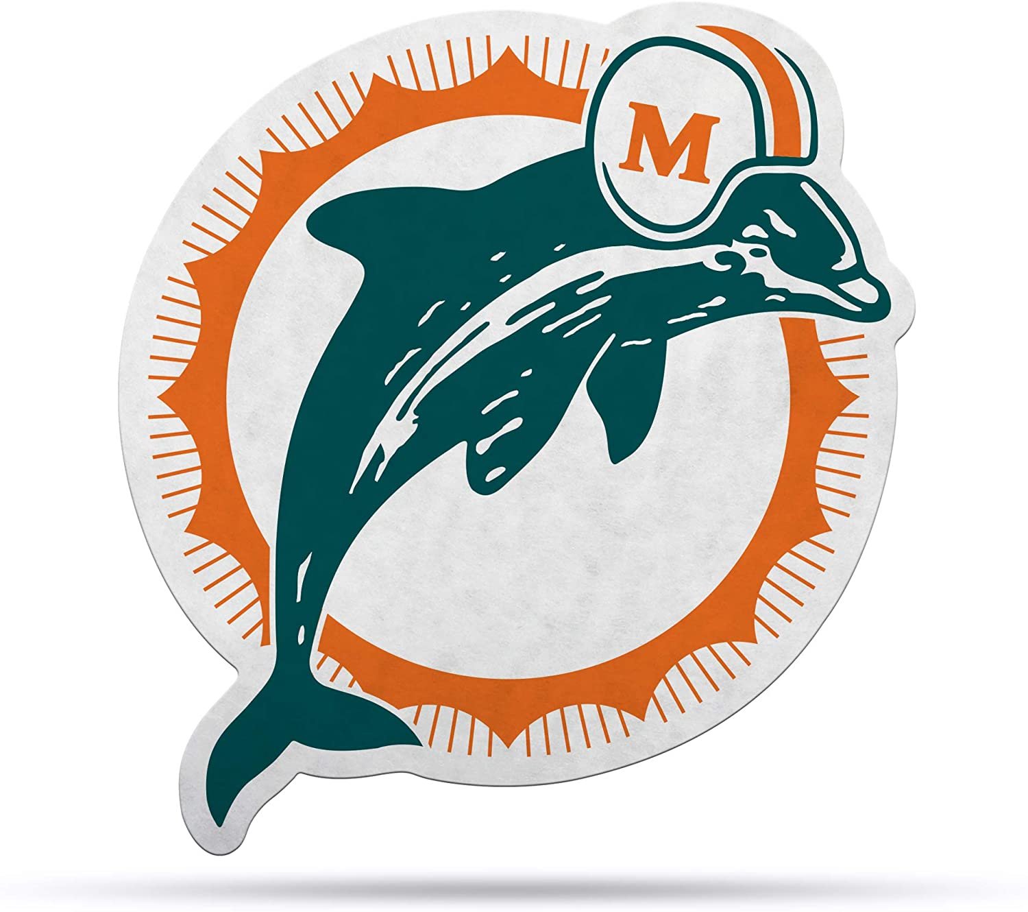 Miami Dolphins Pennant Retro Logo 18 Inch Soft Felt 1