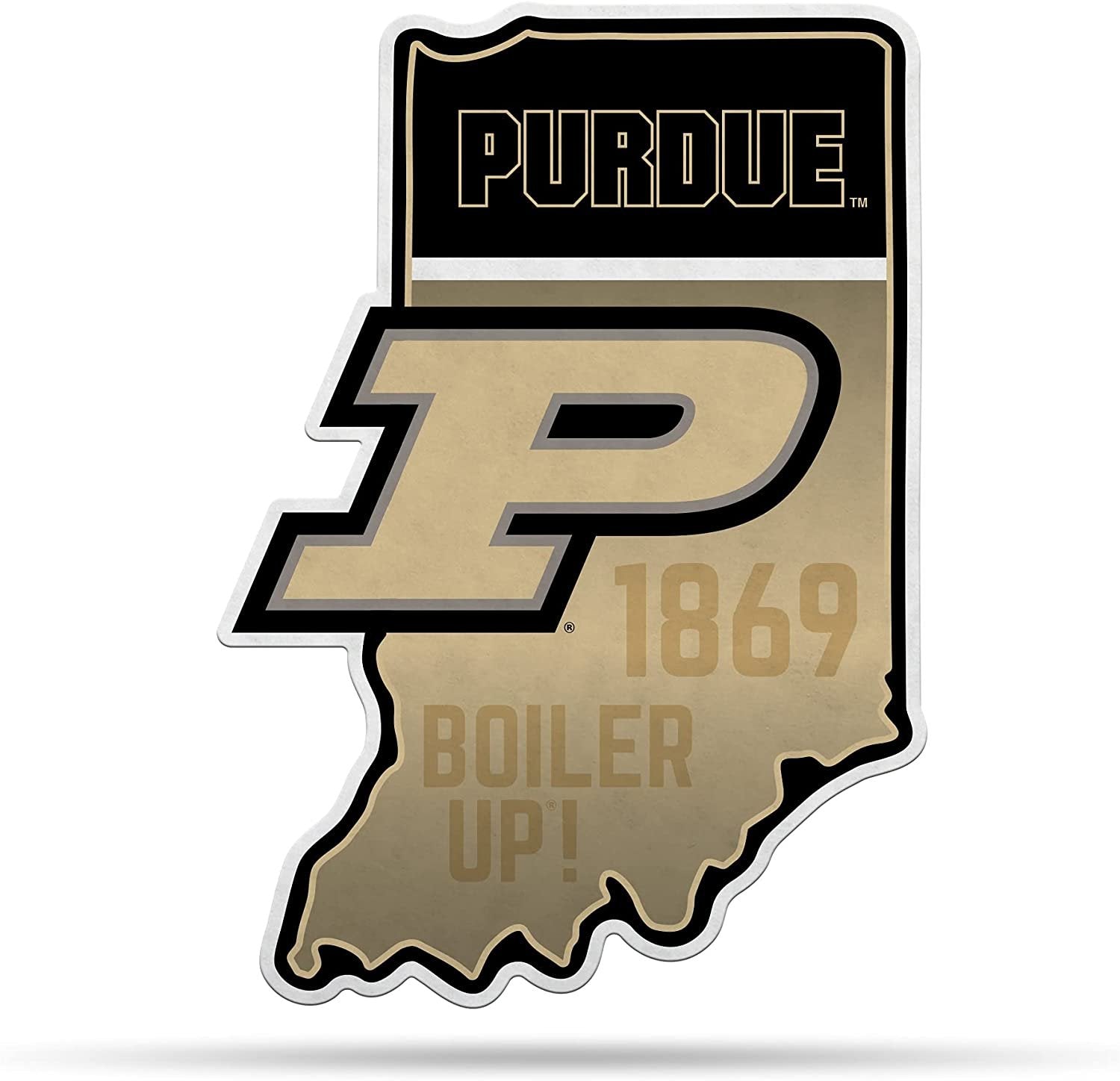 Purdue Boilermakers Pennant State Shape 18 Inch Soft Felt University of