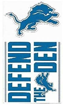 Detroit Lions Double Up Die Cut 2-Piece Sticker Sheet 2