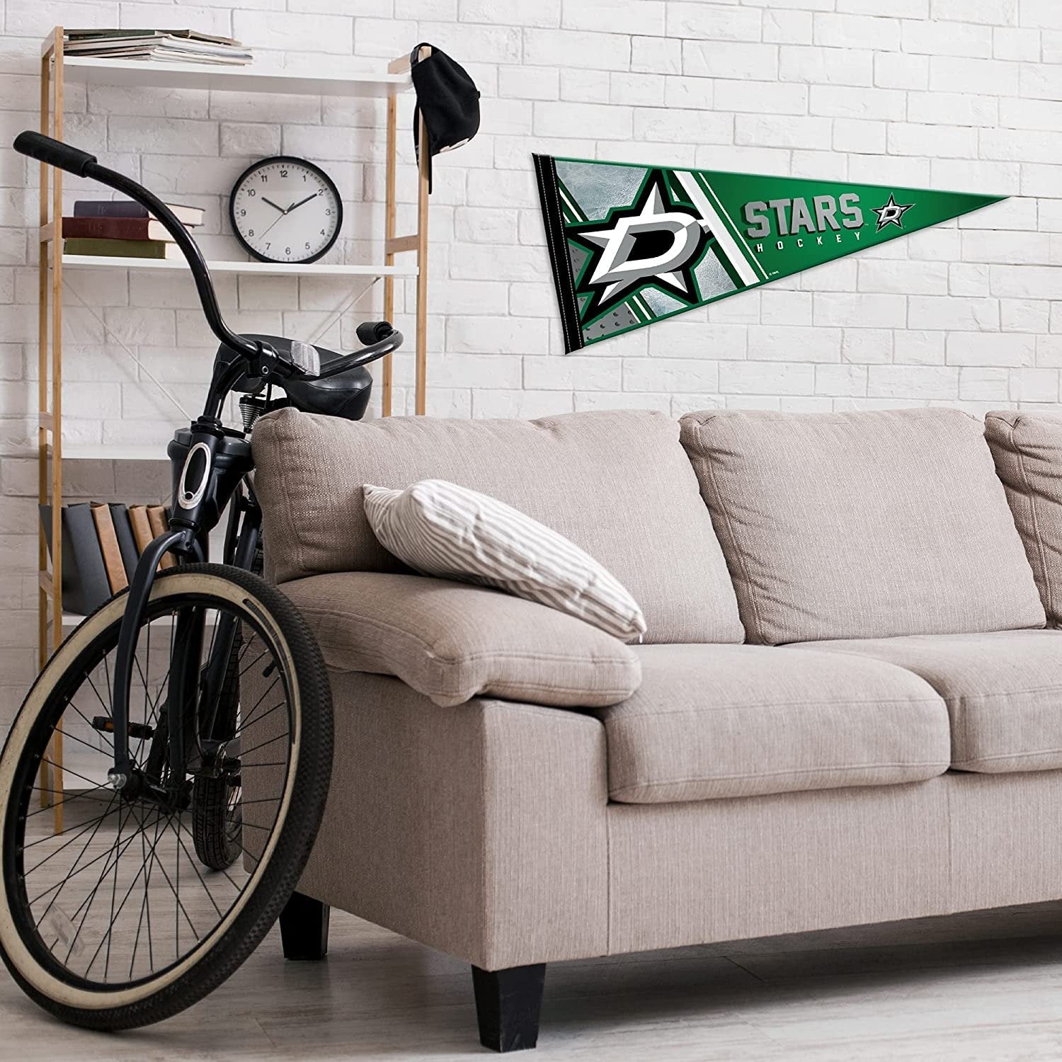 Dallas Stars Soft Felt Pennant, Primary Design, 12x30 Inch, Easy To Hang 3