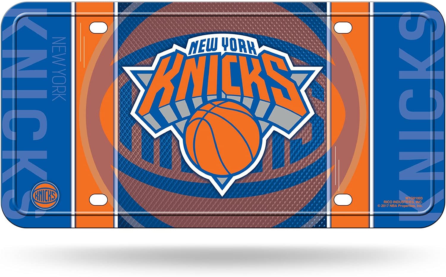 New York Knicks Metal Auto Tag License Plate, Jersey Design, 6x12 Inch 1