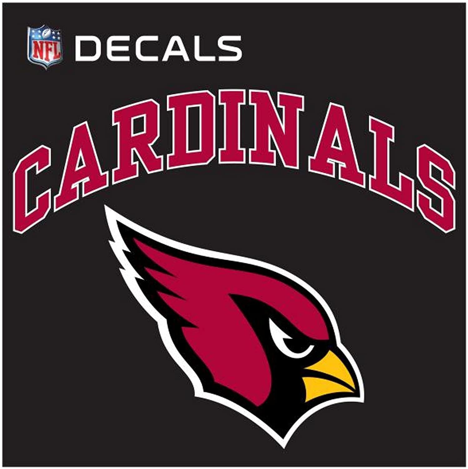 Arizona Cardinals 8 Inch Decal Sticker, Arch Design, Vinyl Die Cut, Auto Home 1