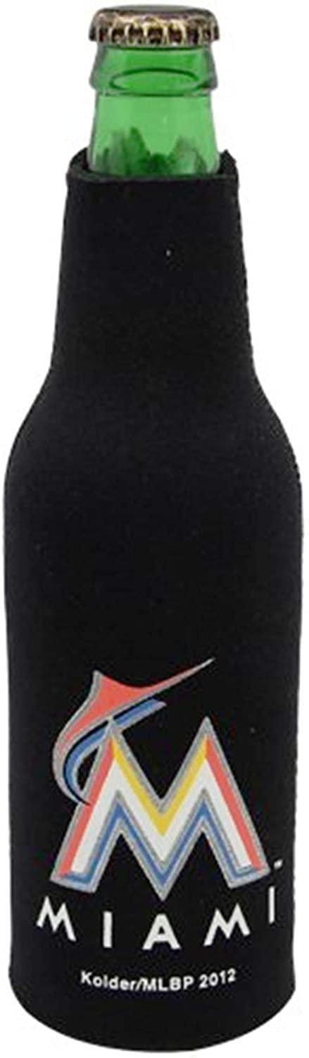 Miami Marlins 2-Pack Zipper Bottle Beverage Insulator Neoprene Holder Baseball 1