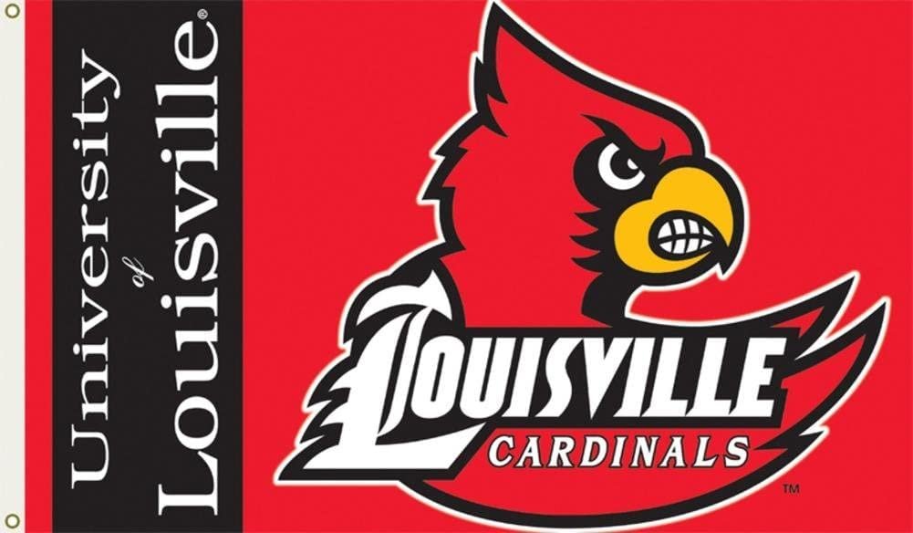 Louisville Cardinals NCAA 3' x 5' Single Sided Banner Flag 1
