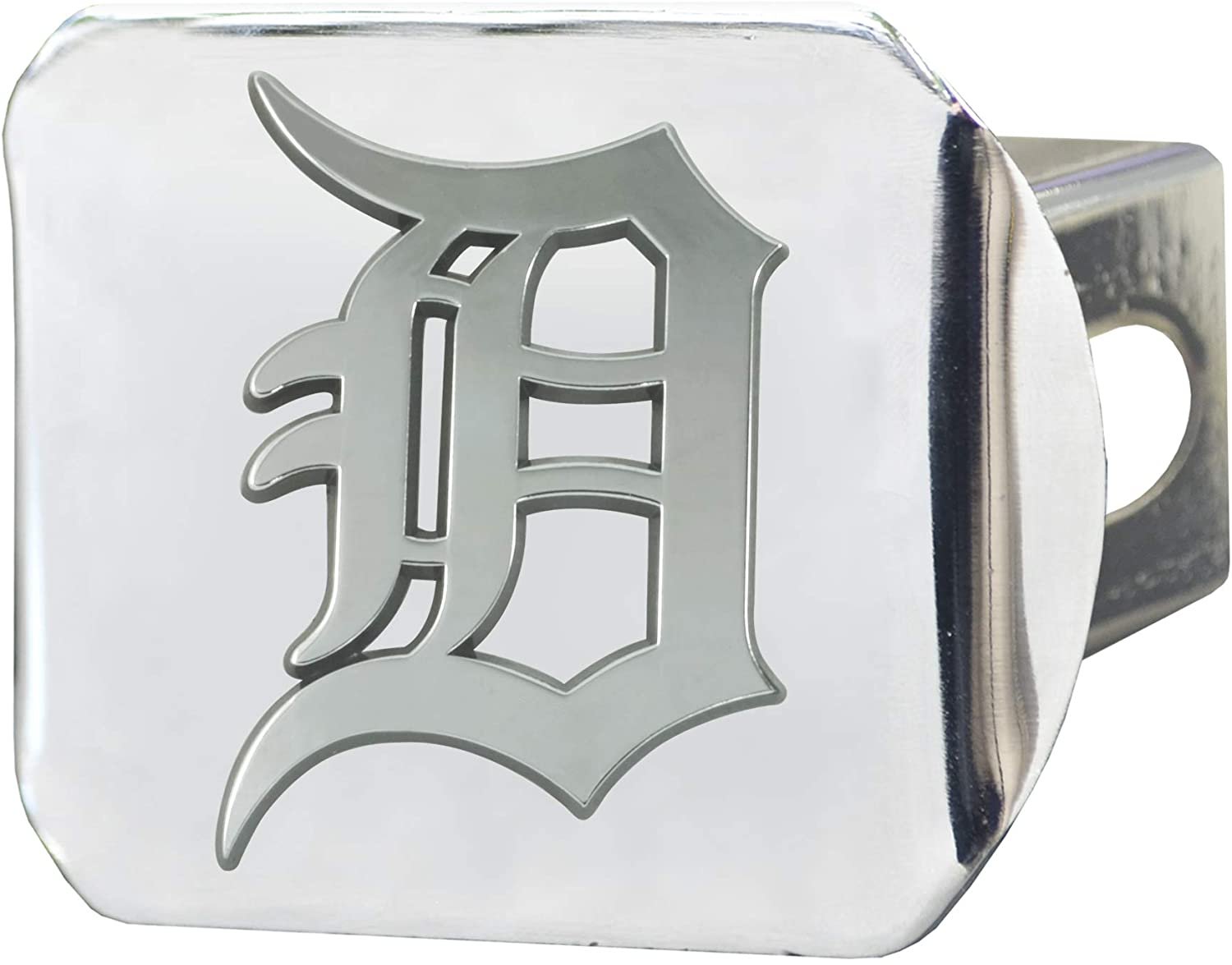 Detroit Tigers Hitch Cover Solid Metal with Raised Chrome Metal Emblem 2" Square Type III 1