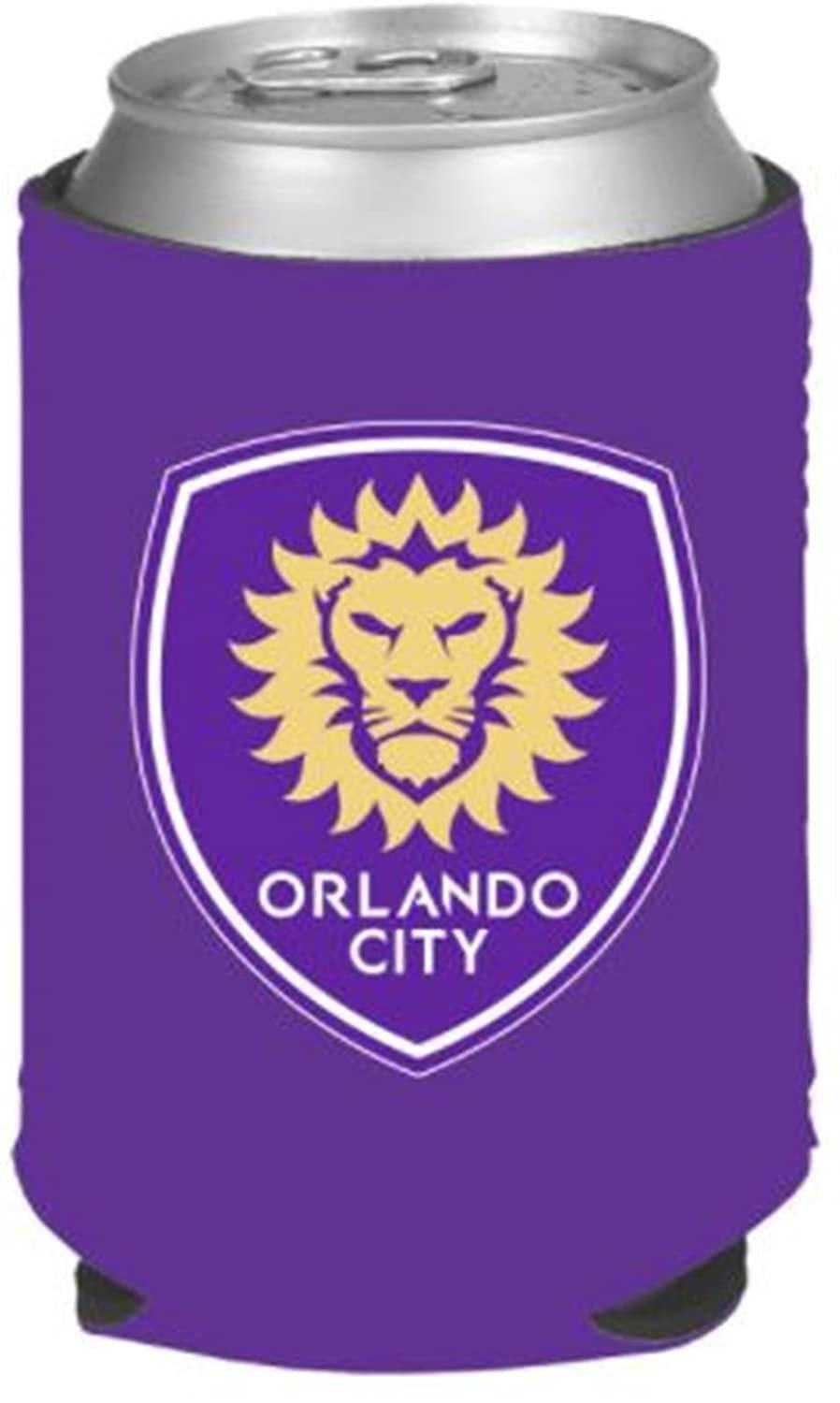 Orlando City SC Lions CAN Beverage Insulator Neoprene Holder Cooler FC SC Soccer MLS 1
