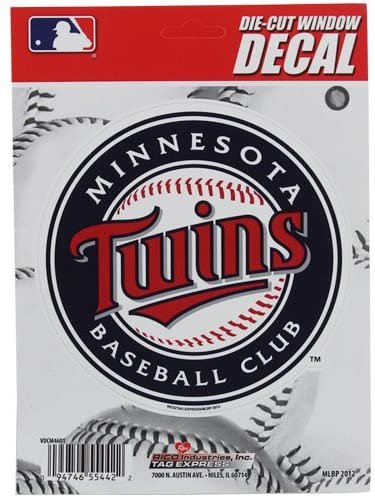 Rico MLB Twins Minnesota Medium Die Cut Decal 5 Inch Team Logo 2