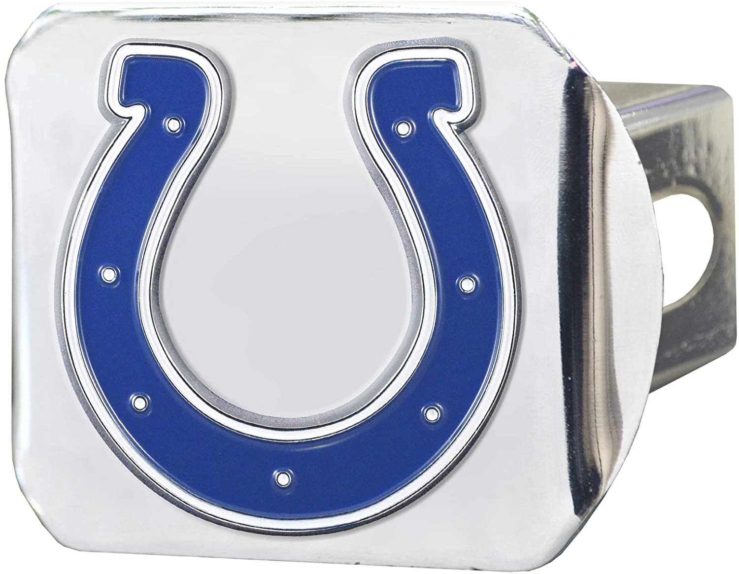 Indianapolis Colts Hitch Cover Solid Metal with Raised Color Metal Emblem 2" Square Type III