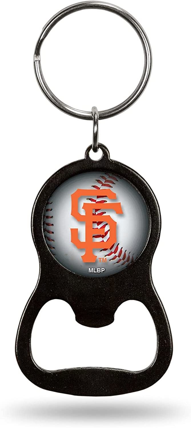 San Francisco Giants Premium Solid Metal Bottle Opener Keychain, Key Ring, Team Color