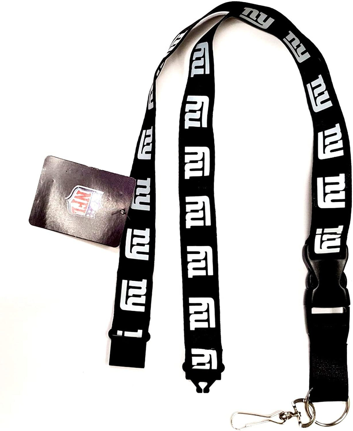 New York Giants Blackout Design Lanyard Keychain Double Sided Breakaway Safety Design Adult 18 Inch 1