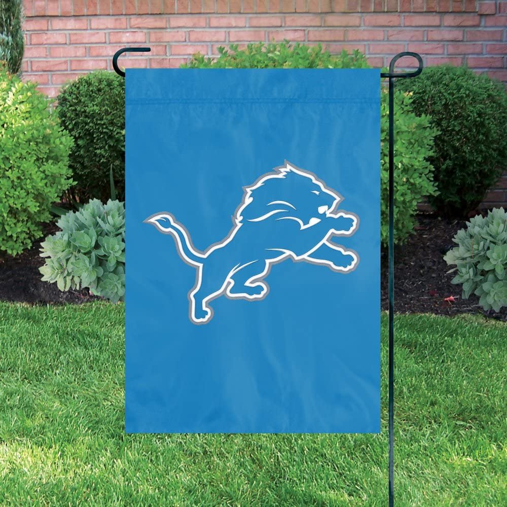 Detroit Lions Premium Garden Flag Banner, Embroidered, 13x18 Inch 3
