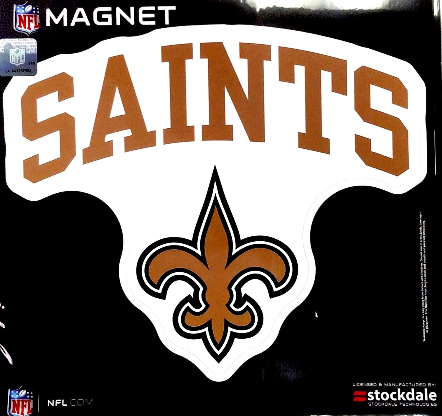 New Orleans Saints ARCH Style Logo 12" Magnet Heavy Duty Auto Home NFL Football 1
