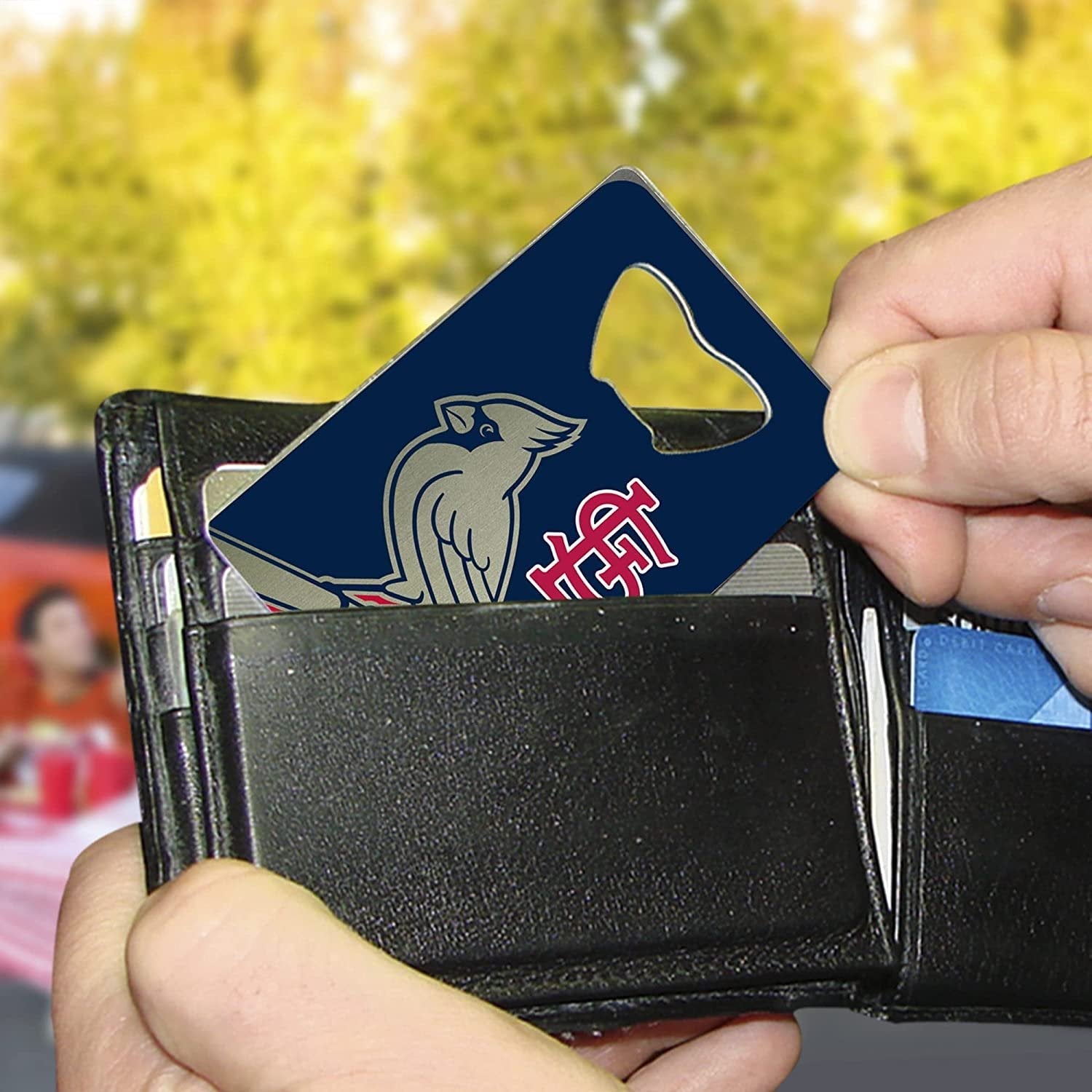 St Louis Cardinals Heavy Duty Metal Bottle Opener Credit Card Size 2 x 3.25 Inch 2