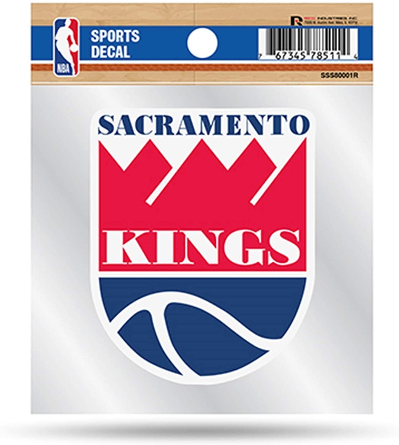 Sacramento Kings Retro Logo Premium 4x4 Decal with Clear Backing Flat Vinyl Auto Home Sticker Basketball 1