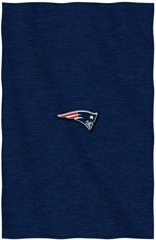 New England Patriots Throw Blanket, Sweatshirt Design, Embroidered Logo, Dominate Style, 54x84 Inch