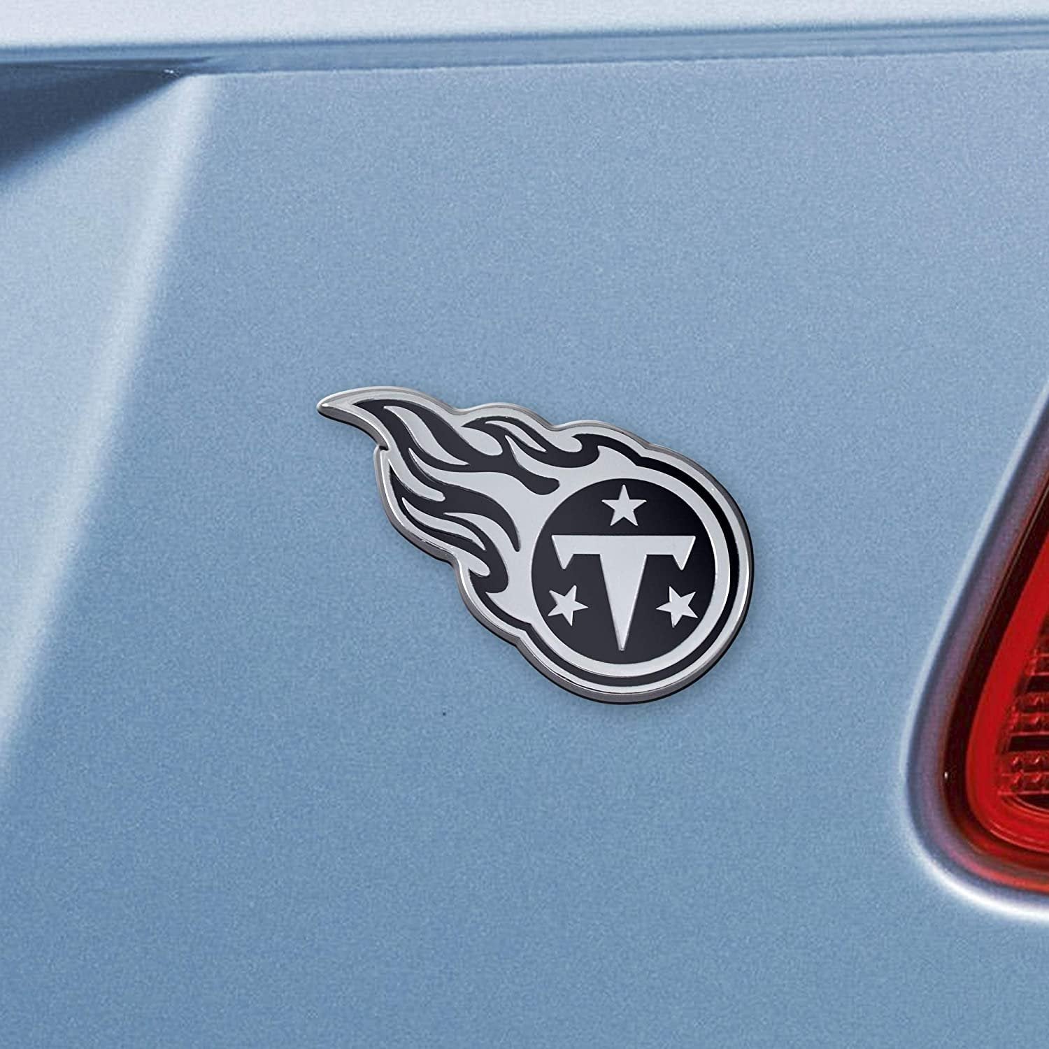 Tennessee Titans Solid Metal Raised Auto Emblem Decal Adhesive Backing 2