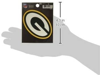 NFL Rico Industries Die Cut Team Logo Short Sport Sticker, Green Bay Packers 5