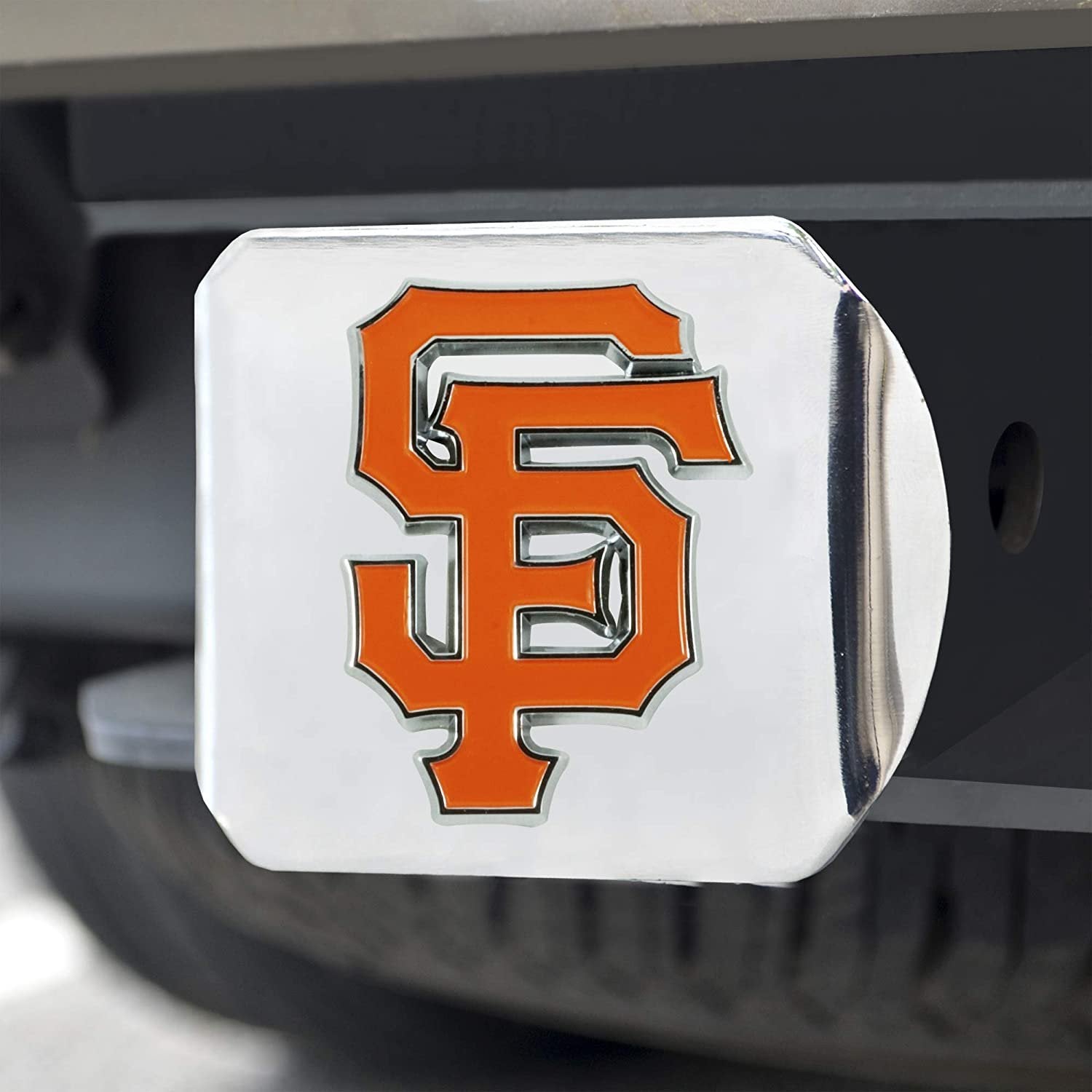 San Francisco Giants Hitch Cover Solid Metal with Raised Color Metal Emblem 2" Square Type III