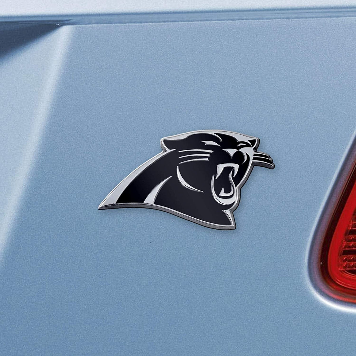 Carolina Panthers Solid Metal Raised Auto Emblem Decal Adhesive Backing 2